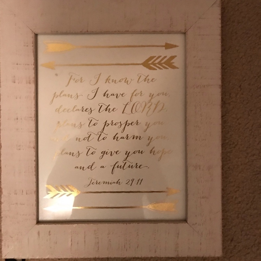 Jeremiah 29:11 Bible Verse with frame